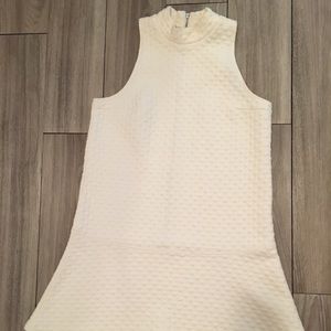 Abercrombie & Fitch White Dropped Waist Dress